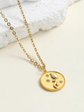 18K Gold Plated Rose Necklace